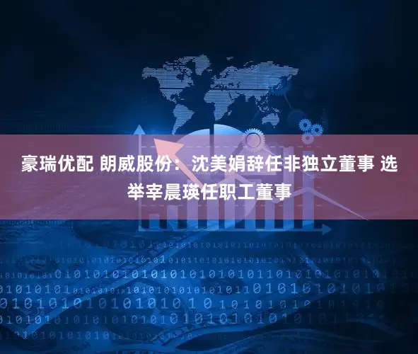 豪瑞优配 朗威股份：沈美娟辞任非独立董事 选举宰晨瑛任职工董事